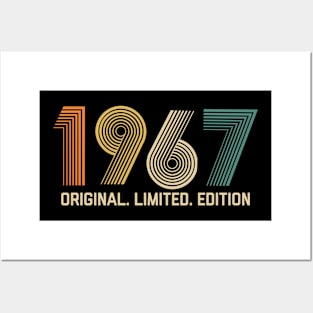 Vintage 1967 Birthday Retro 1967 For Men Women born in 1967 Posters and Art